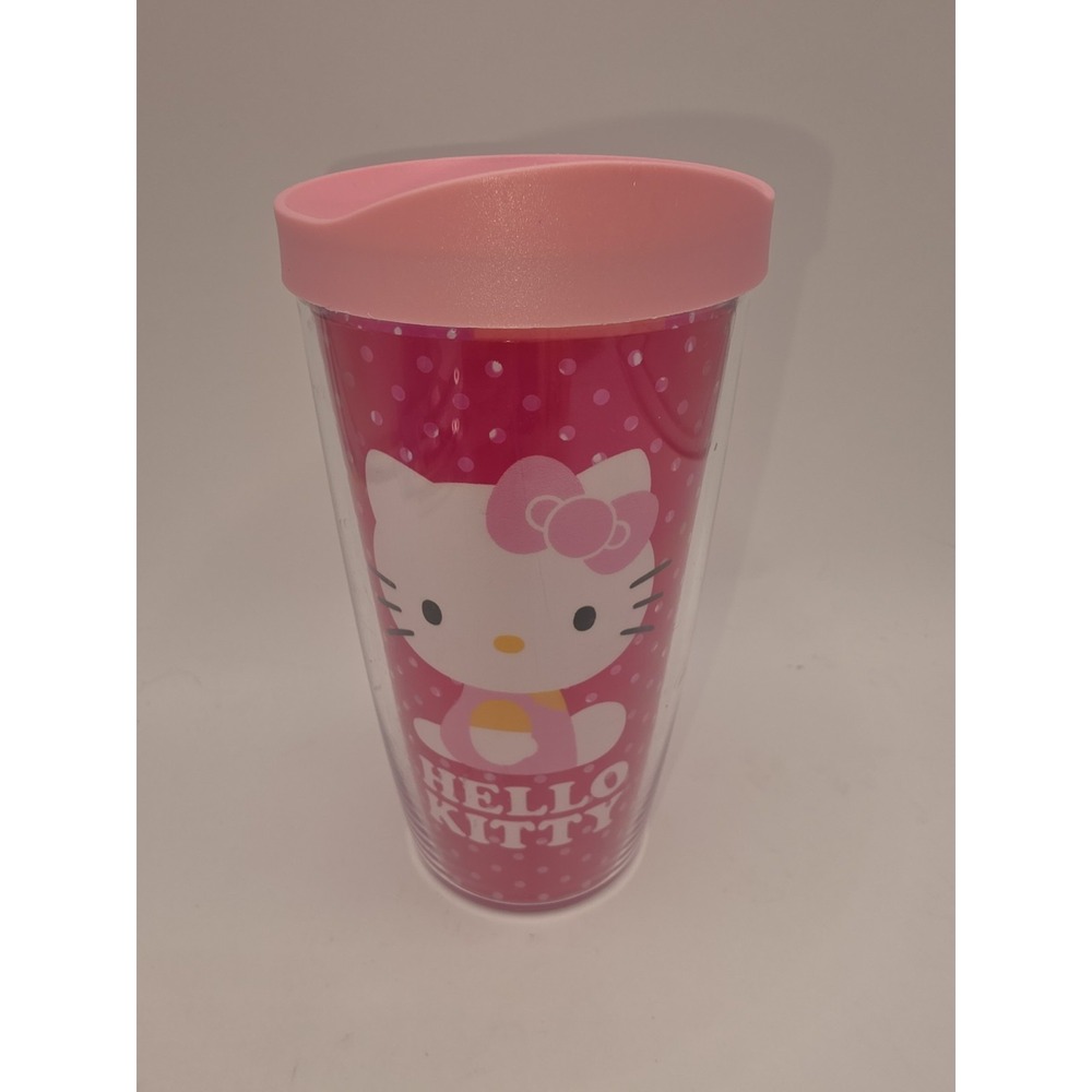 TERVIS Hello Kitty 10oz Travel Tumbler Cup With Pink Lid Made In America